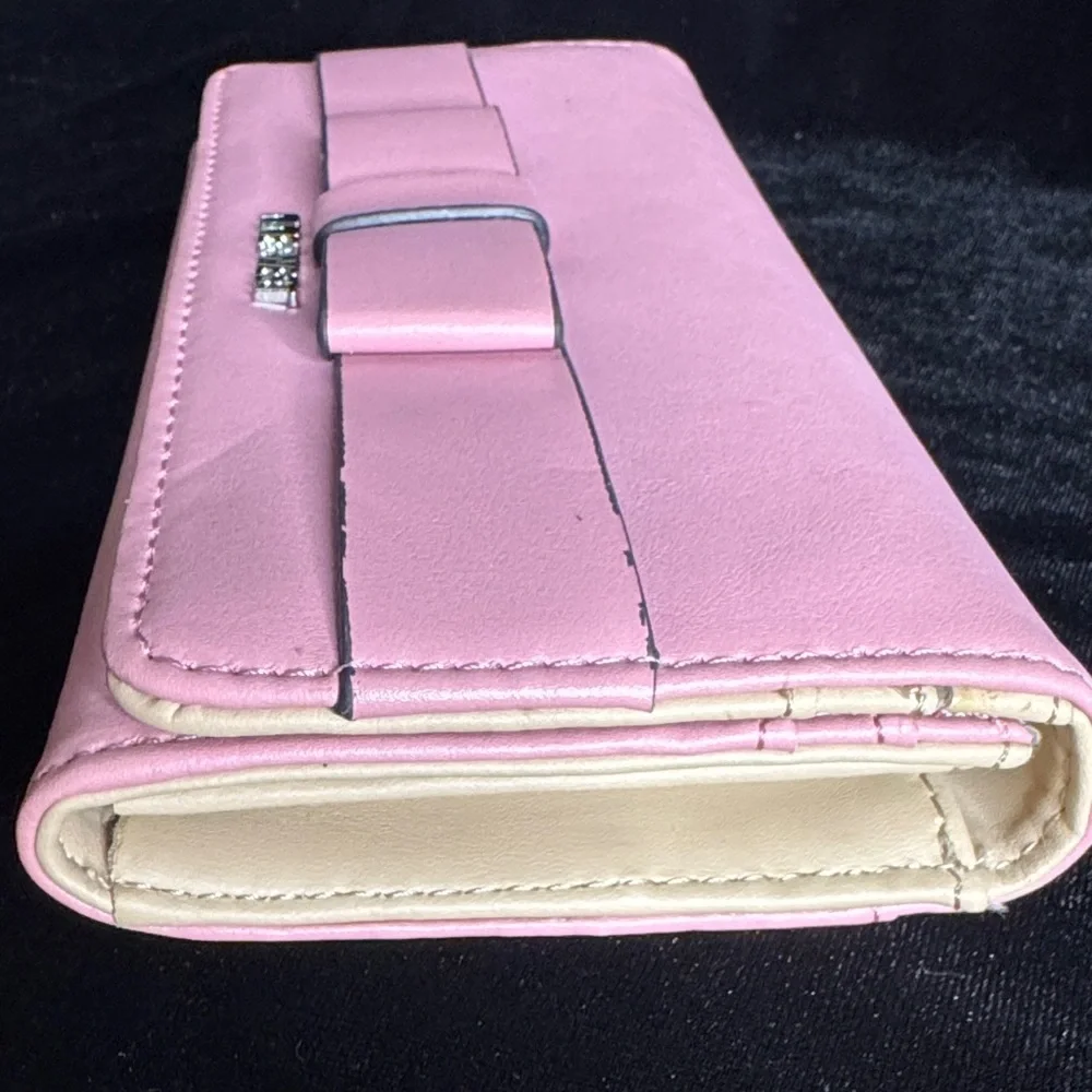 Nine West Blush Pink Bow Wallet